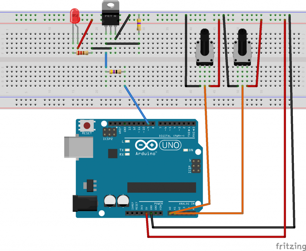 Arduino PWM frequency and duty cycle controller