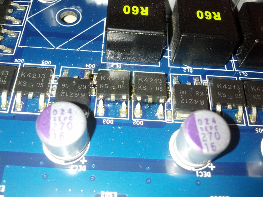 mosfets with pins cut